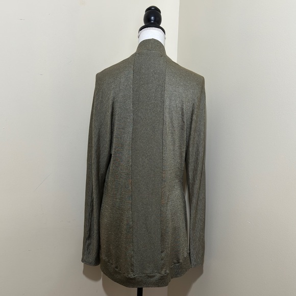 NWOT Michael stars || Woman’s Green open Cardigan size Large - Picture 3 of 5